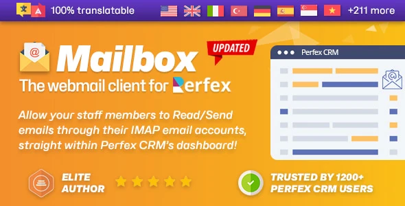 Mailbox – Webmail based e-mail client module for Perfex CRM